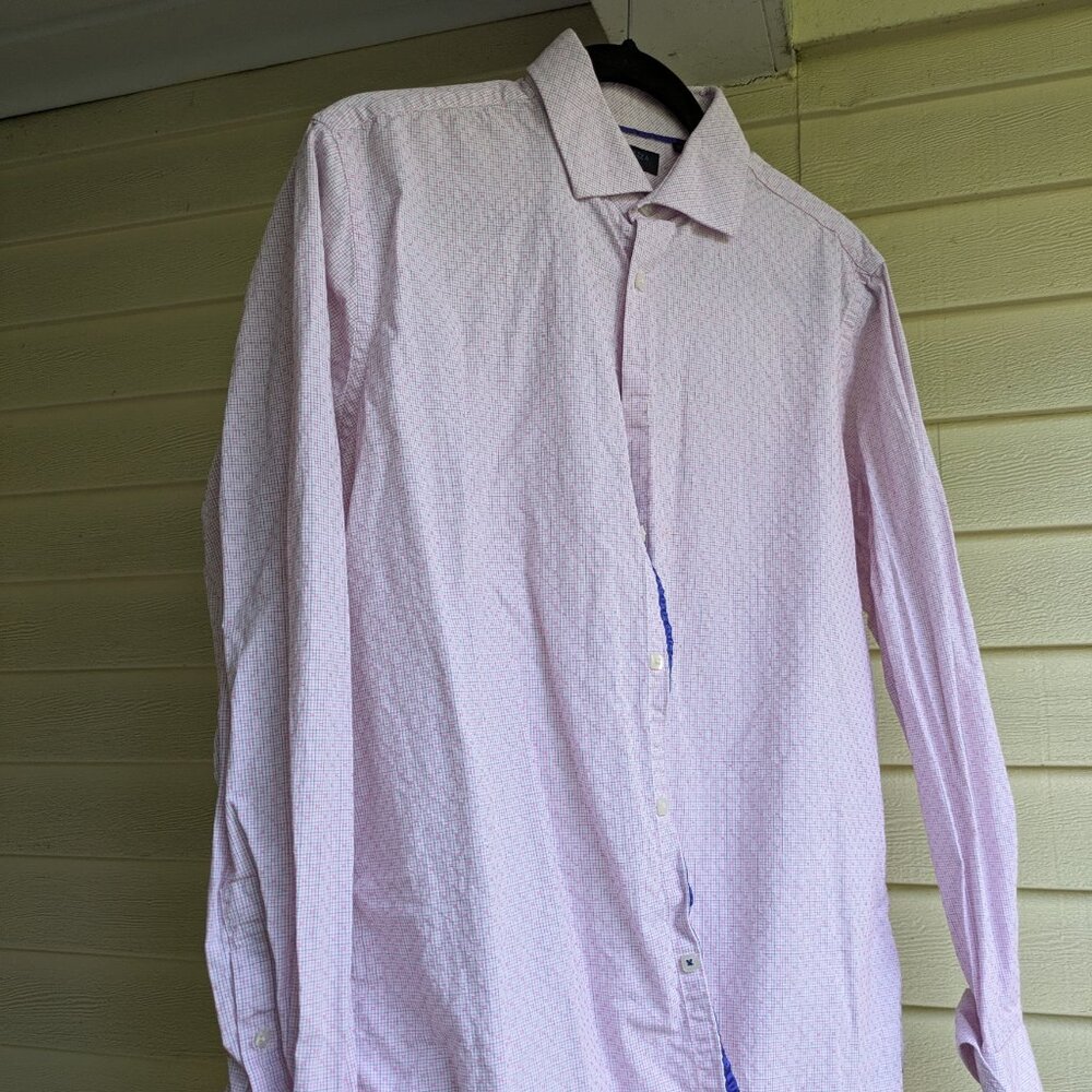 Andrew Fezza Woven Checked Dress Shirt - Slim